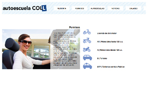 Diseño de la Pagina Web para la Autoescuela Coll