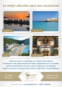 Diseño anuncio Ofertas Grupotel para Verano