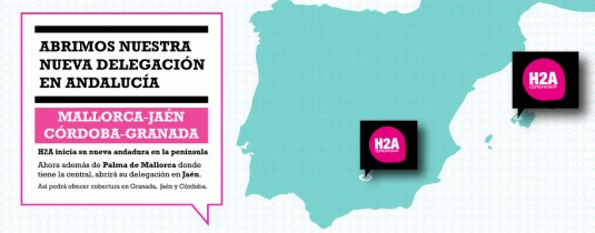 delegación h2a comunicación en Jaén