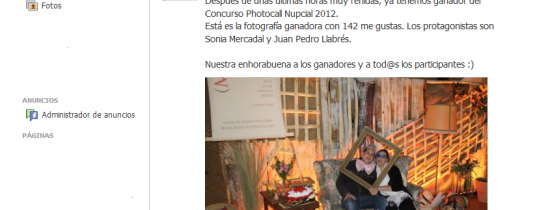 feed de paginas de facebook 2012